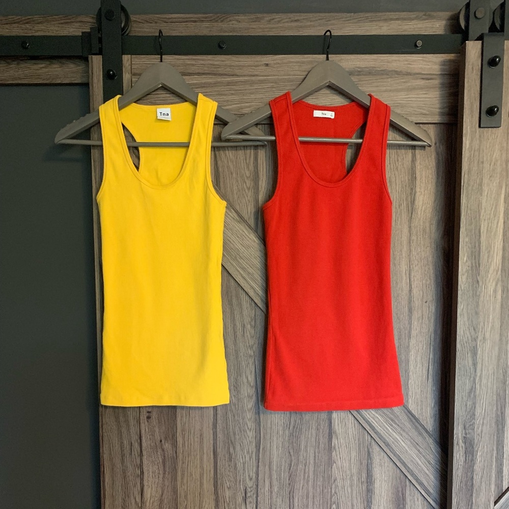 Set of 2 TNA racer-back tanks, Small